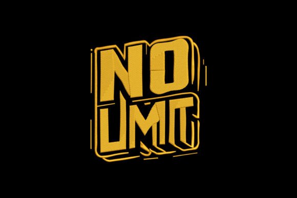 No Limit Embroidery Design