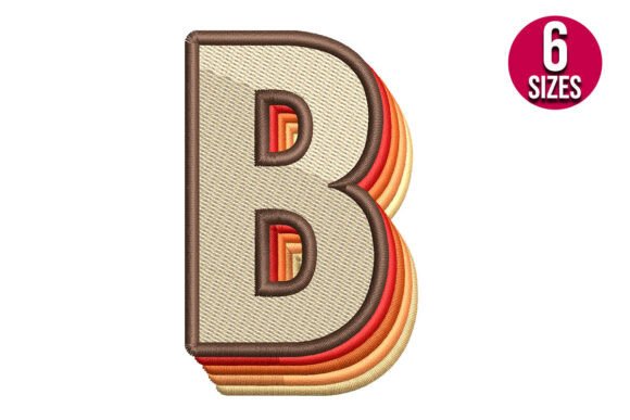 Retro Alphabet Letter B