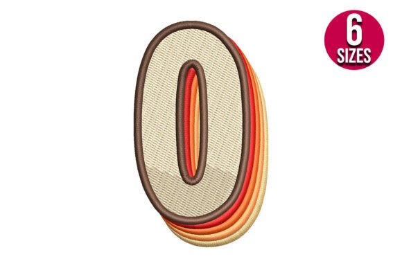 Retro Number Zero: Vintage Charm in Every Stitch